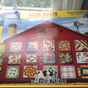 White mountain used barnyard quilts puzzle